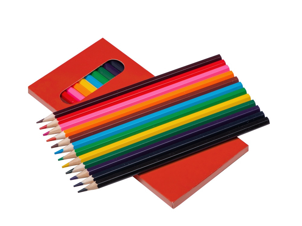 Набор из 12 цветных карандашей Hakuna Matata, красный - фото 2 - id-p113313067