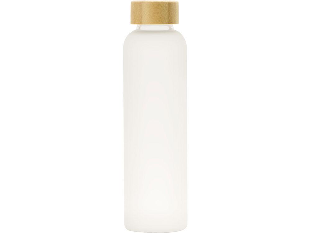 Стеклянная бутылка с бамбуковой крышкой Foggy, 600мл, белый - фото 3 - id-p113313079