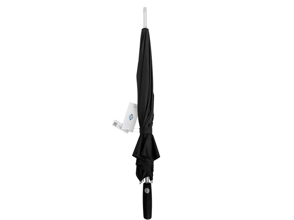 Зонт-трость 7560 Alu с деталями из прочного алюминия, полуавтомат, черный - фото 7 - id-p113313780