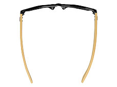 Солнцезащитные очки Rockwood с бамбуковыми дужками в сером футляре, черный, фото 2