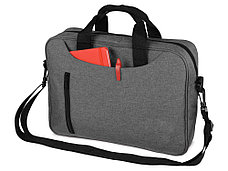 Сумка для ноутбука Wing с вертикальным наружным карманом, серый (Р), фото 2