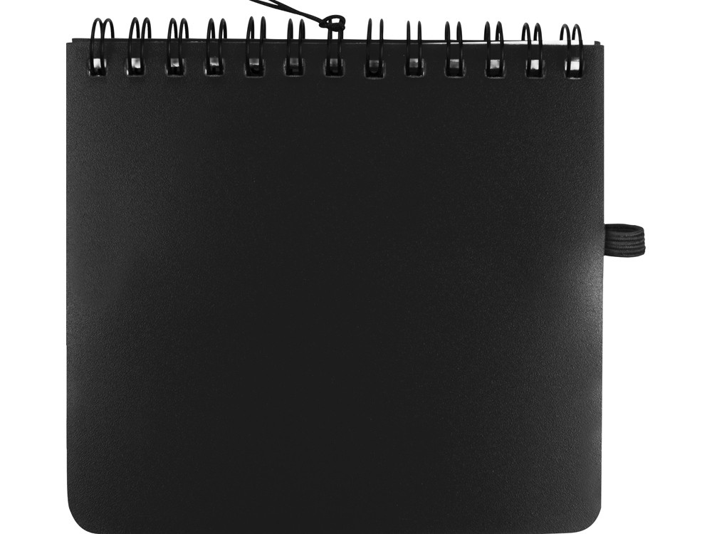 Блокнот А6 Журналист с ручкой, черный (Р) - фото 3 - id-p113314362