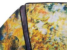 Набор: платок, складной зонт Ренуар. Терраса, синий/желтый, фото 3