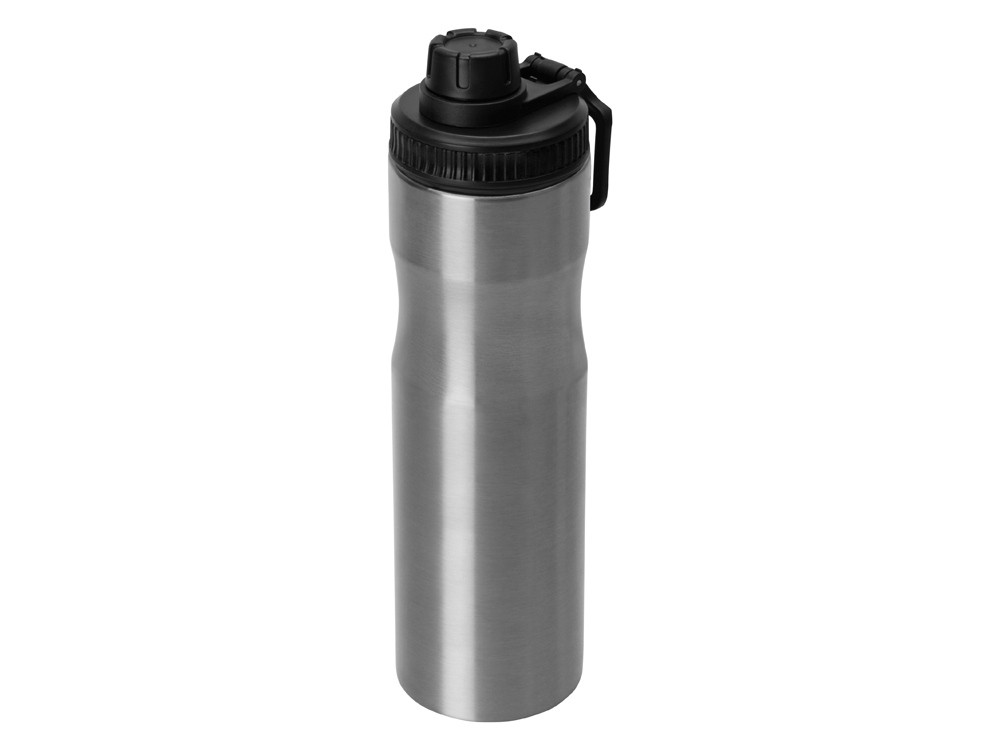 Бутылка для воды Supply Waterline, нерж сталь, 850 мл, серебристый/черный - фото 1 - id-p113314449