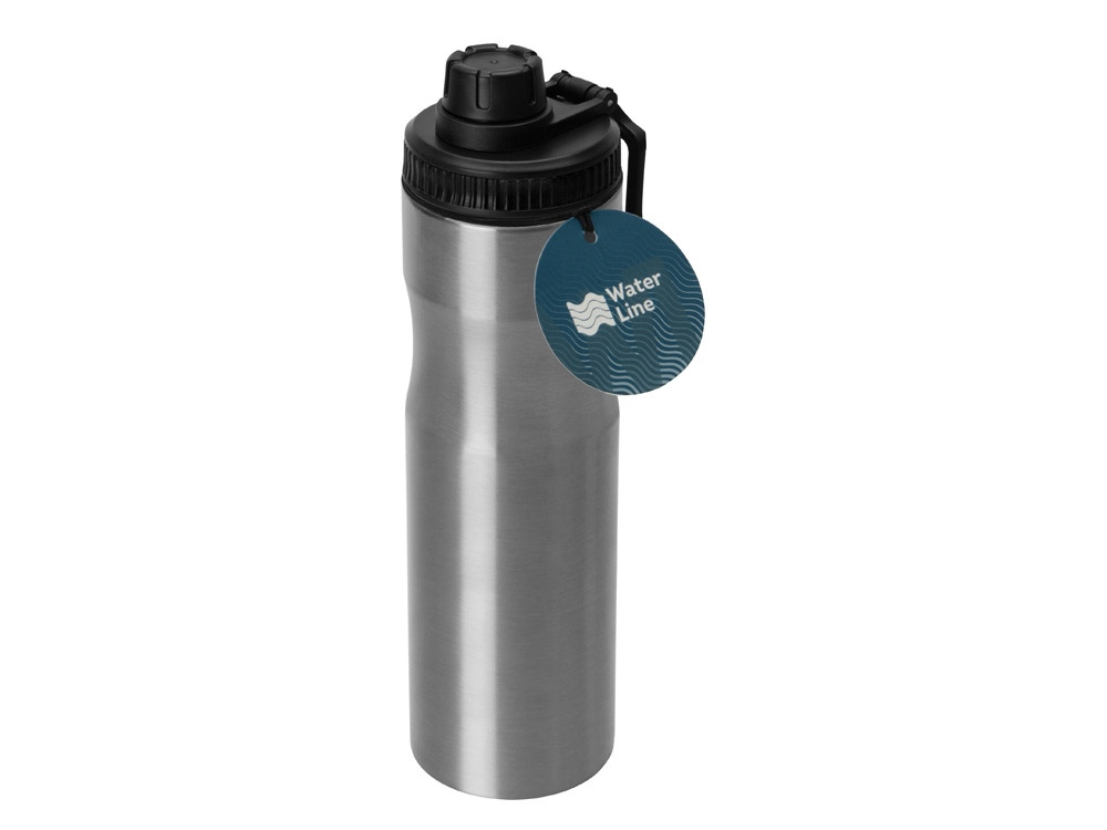 Бутылка для воды Supply Waterline, нерж сталь, 850 мл, серебристый/черный - фото 10 - id-p113314449