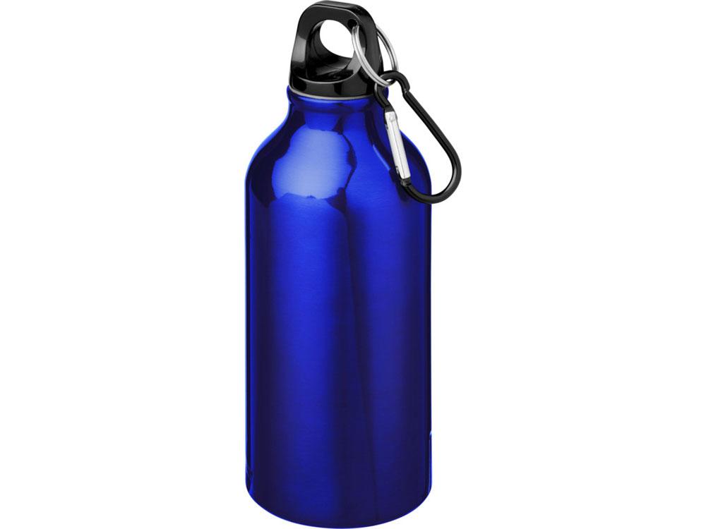 Бутылка для воды с карабином Oregon, объемом 400 мл, синий - фото 1 - id-p113314497