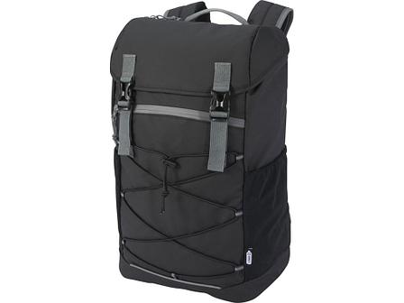 Водонепроницаемый рюкзак Aqua для ноутбука с диагональю экрана 15,6 дюйма, сплошной черный, фото 2