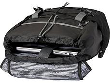 Водонепроницаемый рюкзак Aqua для ноутбука с диагональю экрана 15,6 дюйма, сплошной черный, фото 3