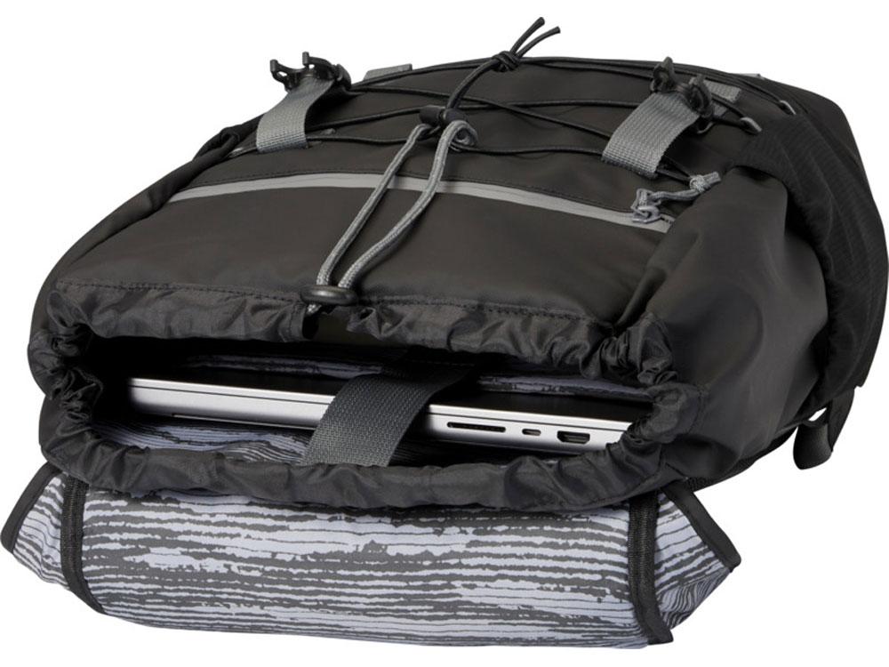 Водонепроницаемый рюкзак Aqua для ноутбука с диагональю экрана 15,6 дюйма, сплошной черный - фото 5 - id-p113314498