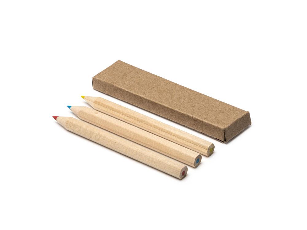 Набор DENOK из 3 цветных деревянных карандашей - фото 1 - id-p113314525