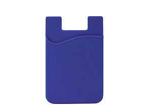 Картхолдер с креплением на телефон Gummy, ярко-синий, фото 2
