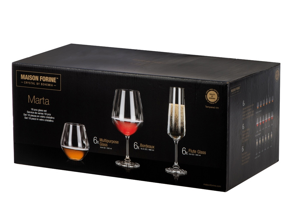 Подарочный набор бокалов для игристых и тихих вин Vivino, 18 шт. - фото 9 - id-p113314949