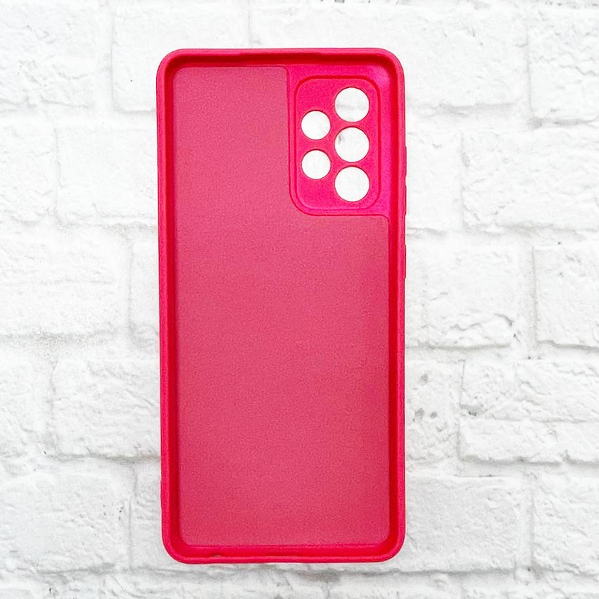 Чехол силиконовый на телефон Samsung Galaxy A52 розовый - фото 2 - id-p113315908