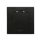 Shelbi Напольный/настенный лючок 1 розетка 220В, IP44, матовый чёрный, фото 5