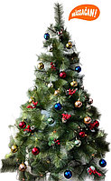 Новогодняя елка Елка Massagan разборная 180 см, d нижних веток 90 см