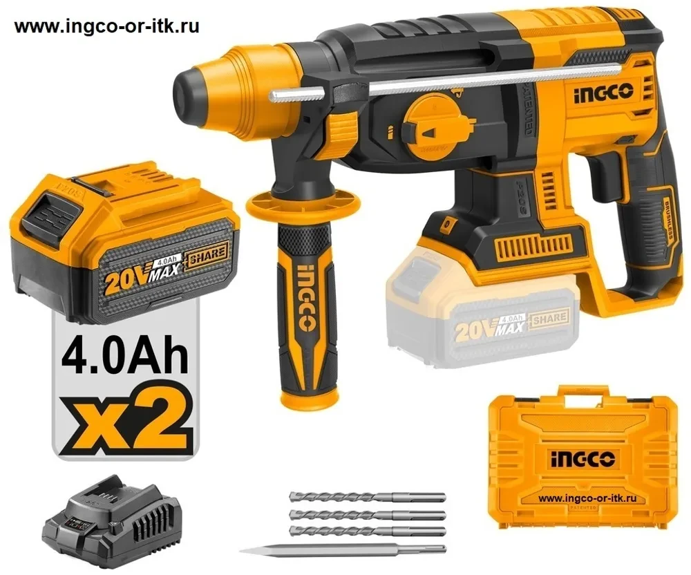 Аккумуляторный перфоратор INGCO CRHLI202287 INDUSTRIAL купить в Алматы ...