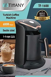 Автоматическая кофемашина TIFFANY TF-1608, черный матовый