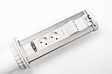 Выдвижной автоматический розеточный блок 2 розетки, 1 USB, 2 Type-C, 1 RJ45, 1 HDMI, беспроводная зарядка, фото 5