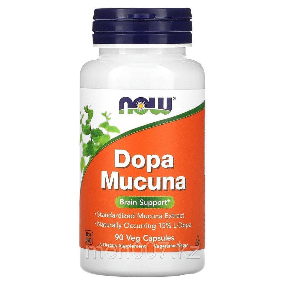 БАД Dopa Mucuna для поддержки работы мозга (90 растительных капсул) Now Foods