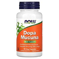 БАД Dopa Mucuna для поддержки работы мозга (90 растительных капсул) Now Foods