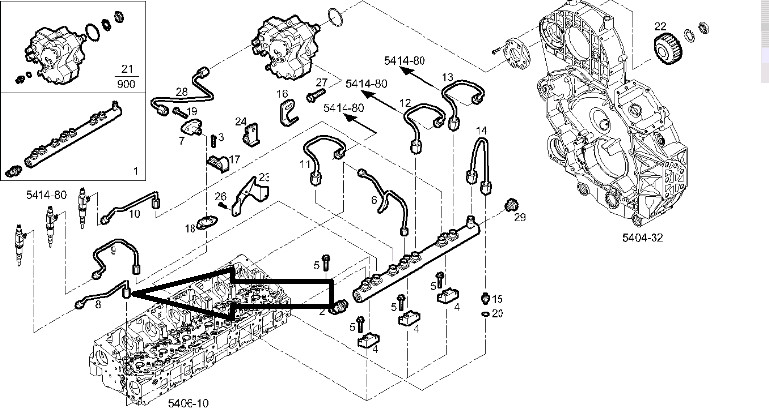 Трубка топлива Iveco 682 Tipper, Hongyan