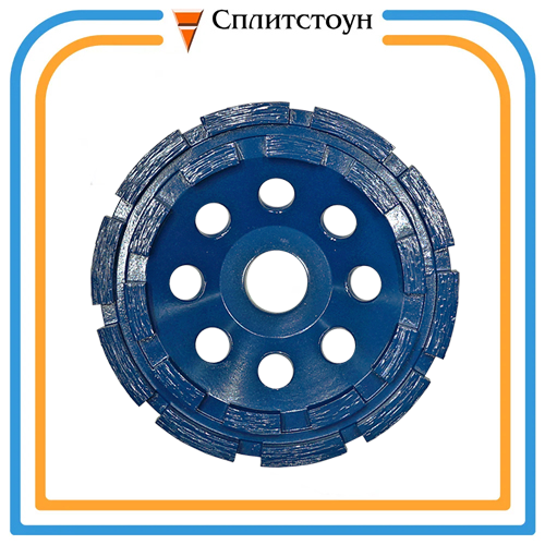Алмазный шлифовальный круг  (100x30x7x6x22,2x8    бетон )  сухая  Premium