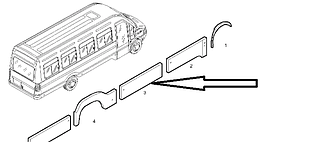 503643077 накладка правая Iveco Daily