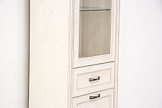 Монако Шкаф с витриной 1V1D1S, сосна винтаж/дуб анкона, Анрекс, фото 3