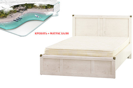 Магеллан - Кровать с матрасом Бали 00036930,160, Cосна винтаж, Анрэкс, фото 2