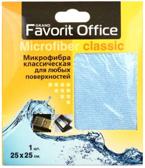 F920020 "FAVORIT OFFICE" Микрофибра Классическая 25х25 - фото 1 - id-p113328141