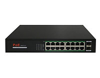 Коммутатор 16-портовый Gigabit Ethernet с PoE CO-SWP16GFv2