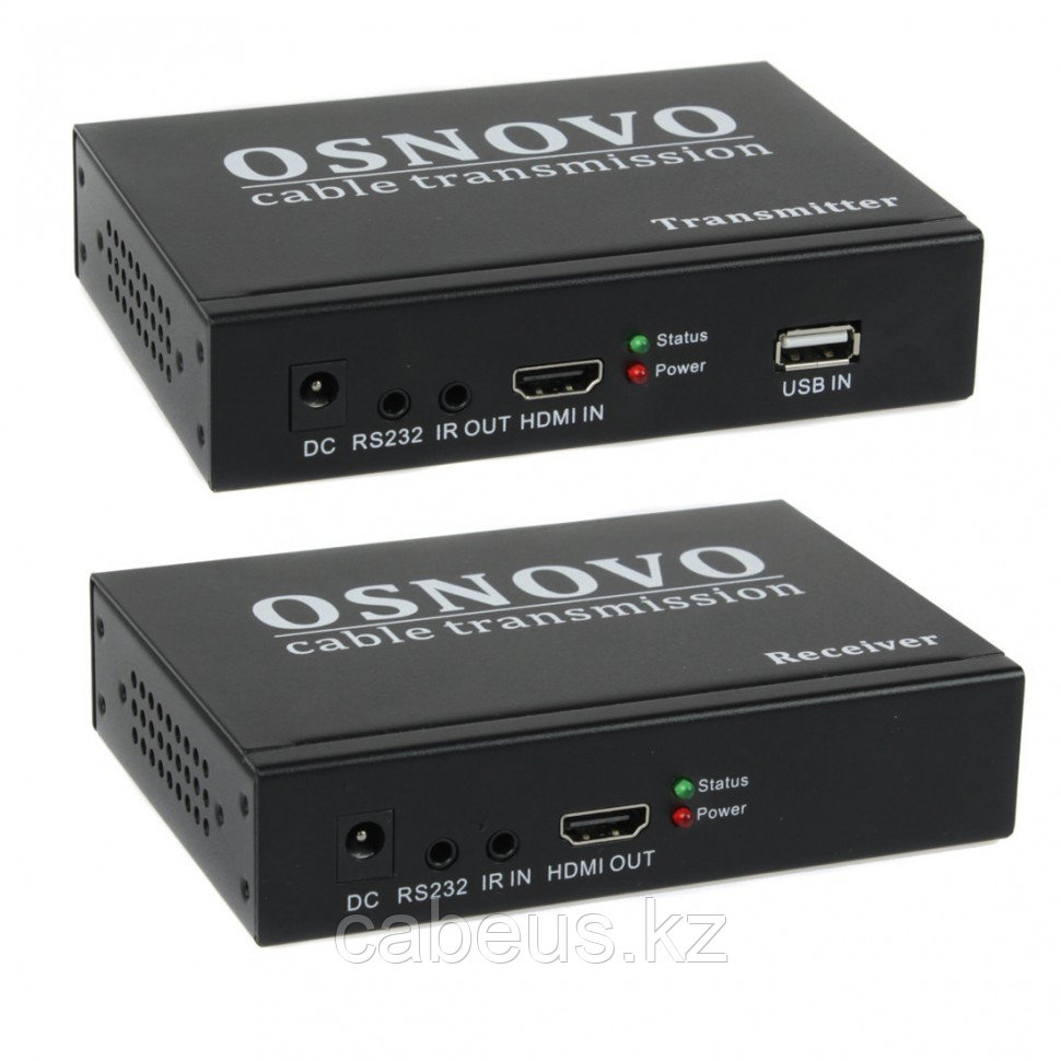 Удлинитель HDMI, ИК-сигнала, 2*USB TLN-HiKM2+RLN-HiKM2 - фото 1 - id-p113336357