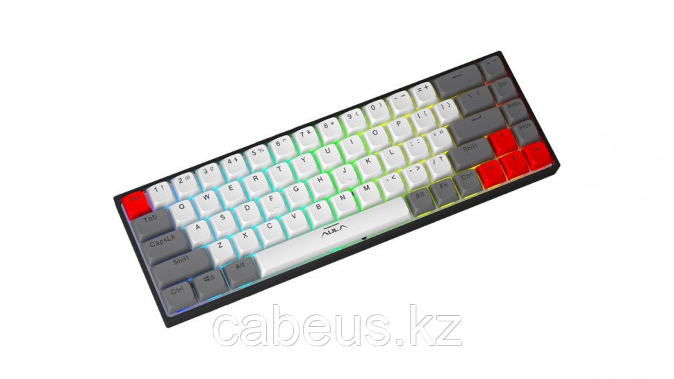 Механическая клавиатура AULA F3068 Gray/White - фото 1 - id-p113331532