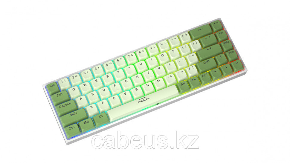 Механическая клавиатура AULA F3068 Green/White - фото 1 - id-p113331533