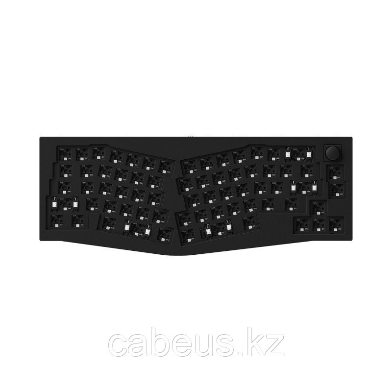 Беспроводная механическая клавиатура Keychron QMK Q8 Alice-ANSI Knob RGB Hot-Swap Barebone Black - фото 1 - id-p113331557