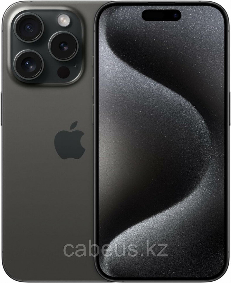 Смартфон Apple iPhone 15 Pro 128Gb Black Titanium (MTUV3ZD/A) - фото 1 - id-p113353341