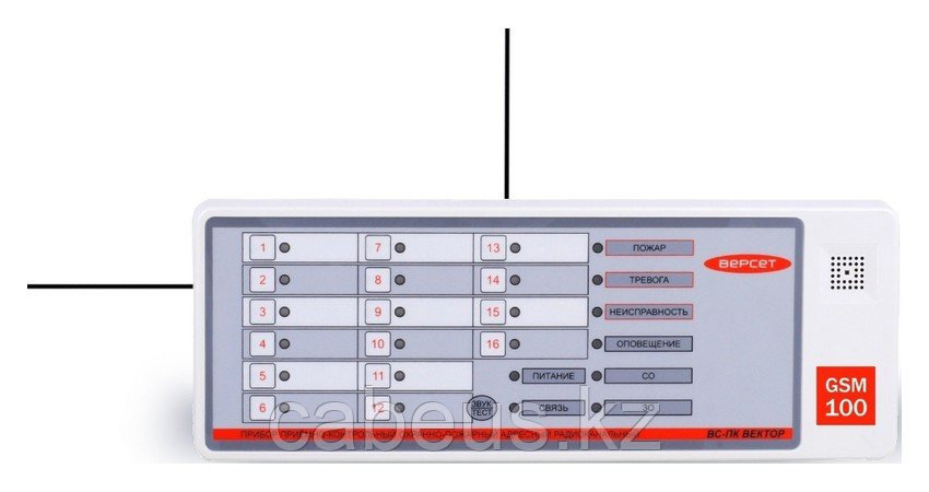 Прибор приемно-контрольный охранно-пожарный радиоканальный ВС-ПК ВЕКТОР-АР GSM-100 - фото 1 - id-p113337516