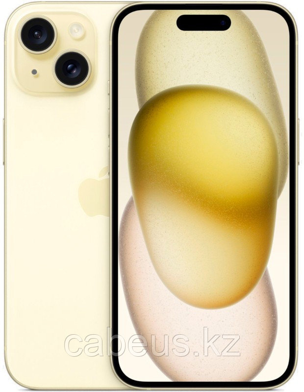 Смартфон Apple iPhone 15 256Gb Yellow (MTP83HN/A) - фото 1 - id-p113353387