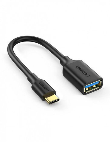 Кабель UGREEN US154 USB-C Male TO USB 3.0 A Female Cable Black, фото 2