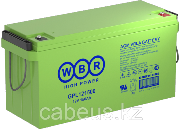 Аккумуляторная батарея WBR GPL121500 - фото 1 - id-p113373786