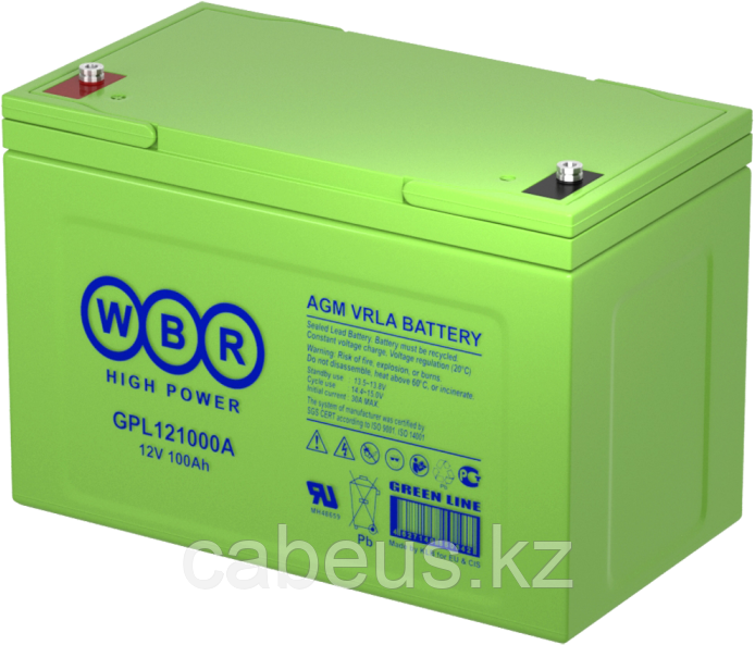 Аккумуляторная батарея WBR GPL121000A - фото 1 - id-p113373801