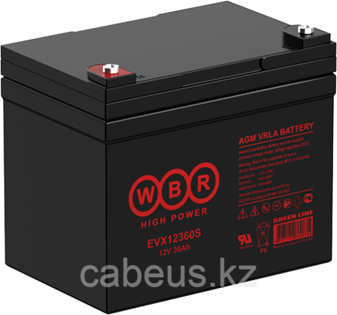 Аккумуляторная батарея WBR EVX12360S - фото 1 - id-p113373812
