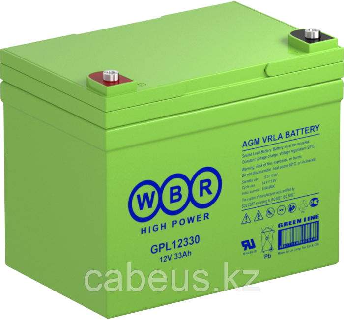 Аккумуляторная батарея WBR GPL12330 - фото 1 - id-p113373813