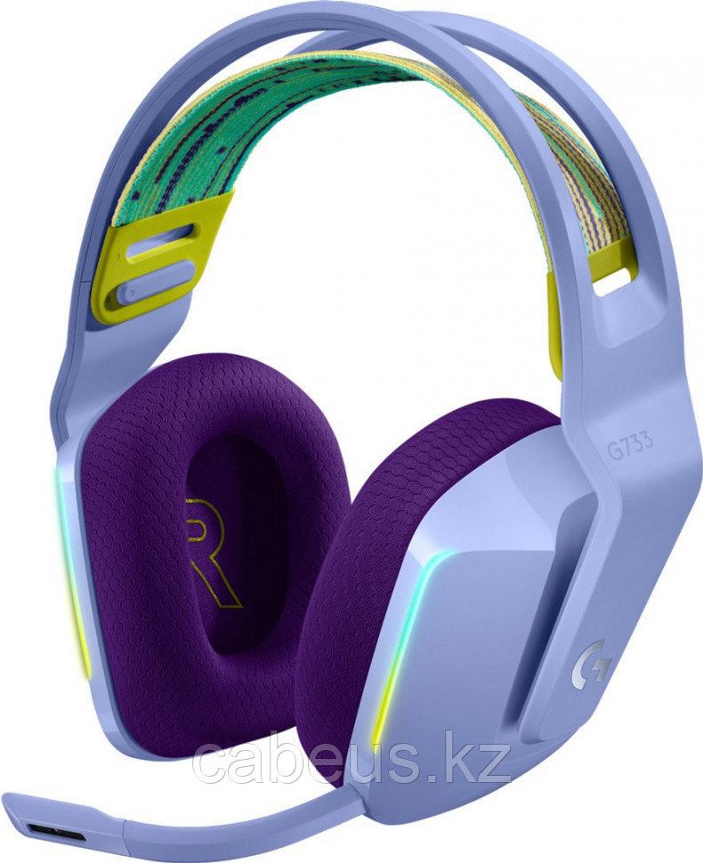 Гарнитура Logitech G733 LIGHTSPEED Wireless RGB Gaming Lilac (981-000890) - фото 1 - id-p113363842