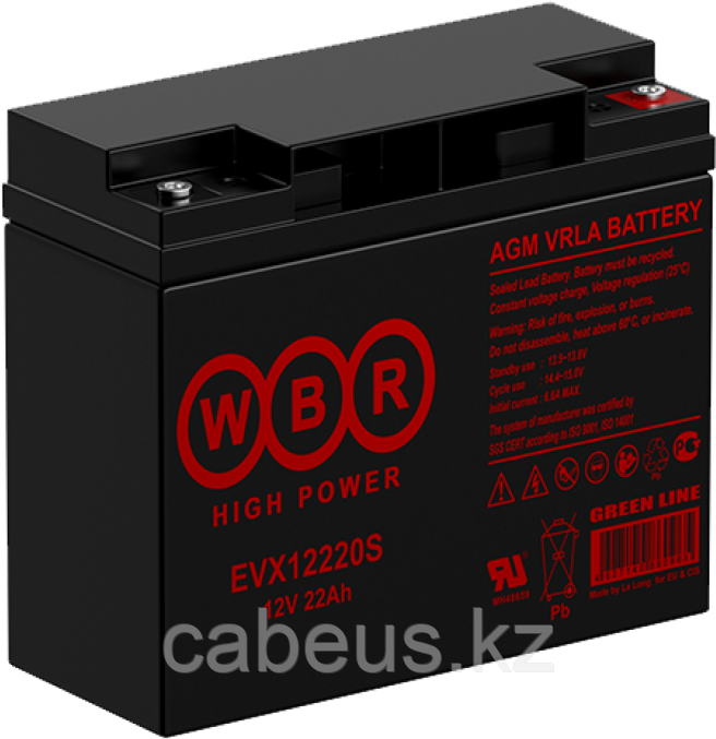 Аккумуляторная батарея WBR EVX12220S - фото 1 - id-p113373819