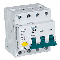 Автоматический выключатель дифференциального тока ДИФ-103 3Р+N 40А 30мА AC (16216DEK)