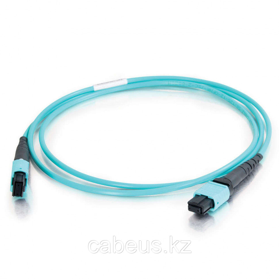 Коммутационный шнур оптический Hyperline, MPO/MPO, OM3 50/125, LSZH, Ø 2мм, 15м, цвет: аквамарин, - фото 1 - id-p113388768