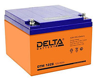Аккумулятор для ИБП Delta Battery DTM, 125х175х166 мм (ВхШхГ), Необслуживаемый свинцово-кислотный, 12V/26