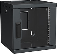 Шкаф телекоммуникационный настенный ITK LINEA WS, 10", 6U, 330х320х310 мм (ВхШхГ), дверь: стекло, боковая