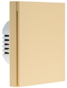 Умный выключатель Aqara Smart Wall Switch H1 Beige (With Neutral, Single Rocker) - фото 1 - id-p113350515